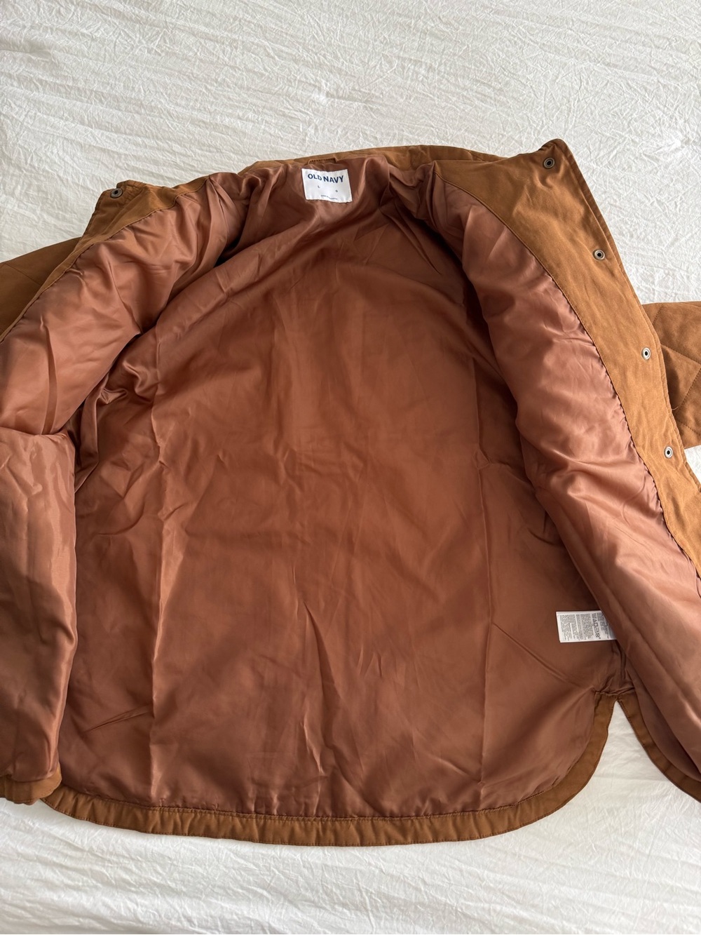 Old Navy NWT Quilted Brown Women's Utility Jacket Brown Shacket - Picture 6 of 14